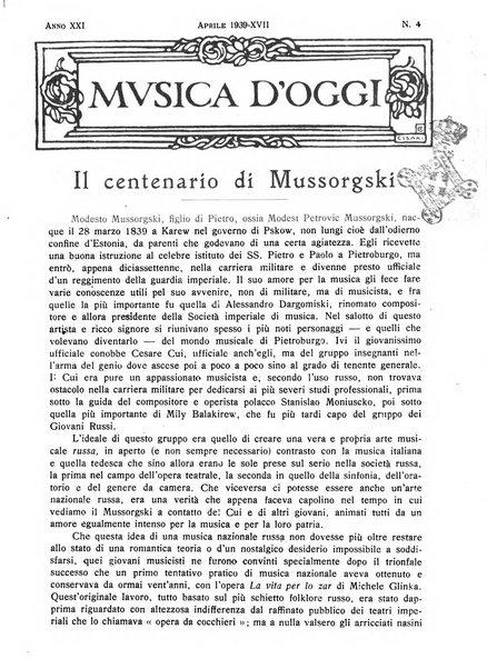 Musica d'oggi rassegna internazionale bibliografica e di critica