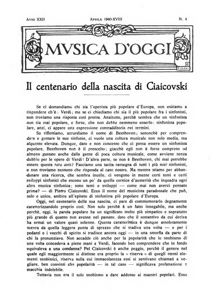 Musica d'oggi rassegna internazionale bibliografica e di critica