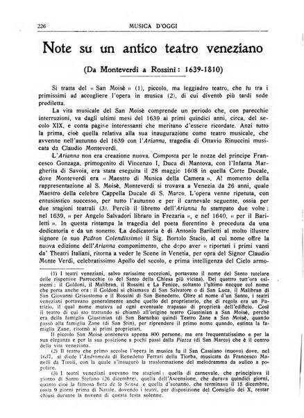 Musica d'oggi rassegna internazionale bibliografica e di critica