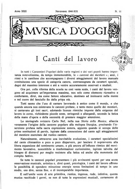 Musica d'oggi rassegna internazionale bibliografica e di critica