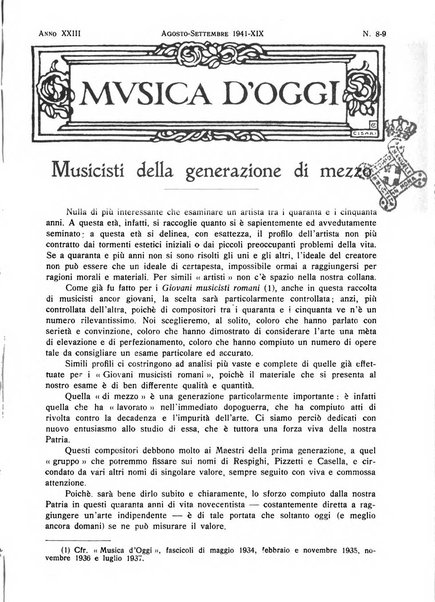 Musica d'oggi rassegna internazionale bibliografica e di critica