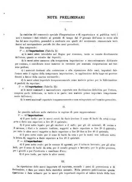 Statistica del commercio speciale di importazione e di esportazione