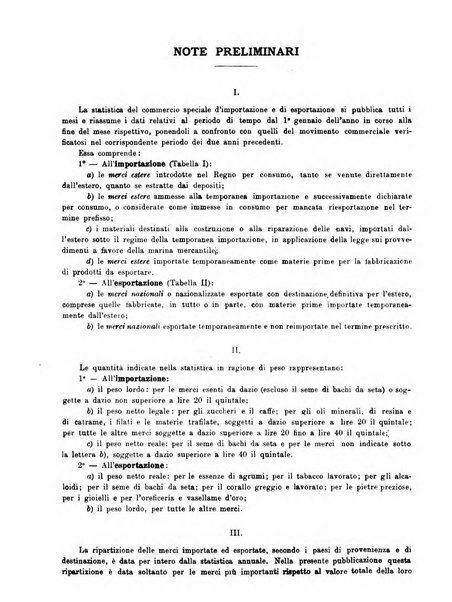 Statistica del commercio speciale di importazione e di esportazione