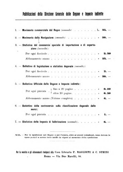 Statistica del commercio speciale di importazione e di esportazione