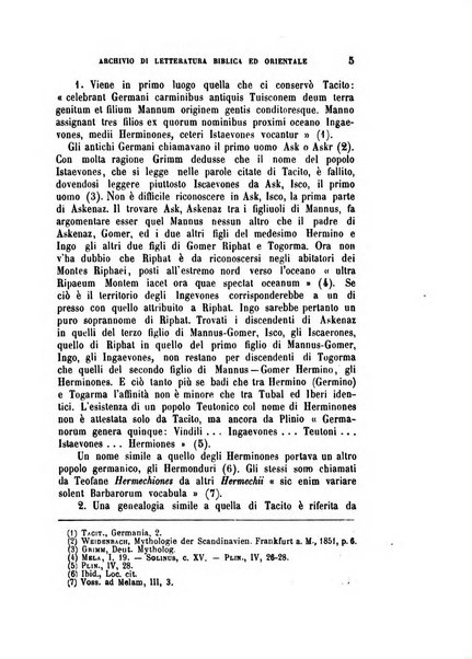 Archivio di letteratura biblica ed orientale contribuzioni mensili allo studio della Sacra Scrittura e dei principali tra i monumenti dell'antico oriente