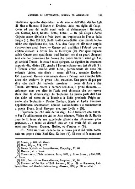 Archivio di letteratura biblica ed orientale contribuzioni mensili allo studio della Sacra Scrittura e dei principali tra i monumenti dell'antico oriente