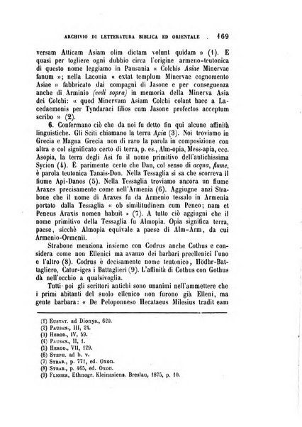 Archivio di letteratura biblica ed orientale contribuzioni mensili allo studio della Sacra Scrittura e dei principali tra i monumenti dell'antico oriente