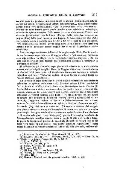 Archivio di letteratura biblica ed orientale contribuzioni mensili allo studio della Sacra Scrittura e dei principali tra i monumenti dell'antico oriente