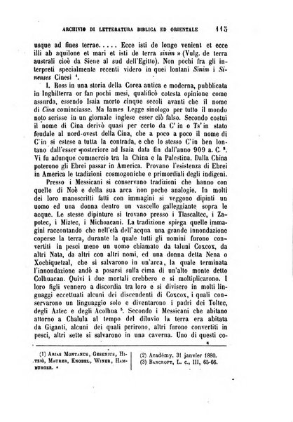 Archivio di letteratura biblica ed orientale contribuzioni mensili allo studio della Sacra Scrittura e dei principali tra i monumenti dell'antico oriente