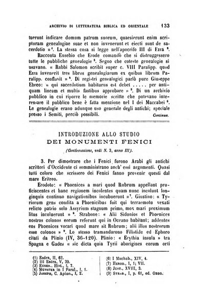 Archivio di letteratura biblica ed orientale contribuzioni mensili allo studio della Sacra Scrittura e dei principali tra i monumenti dell'antico oriente