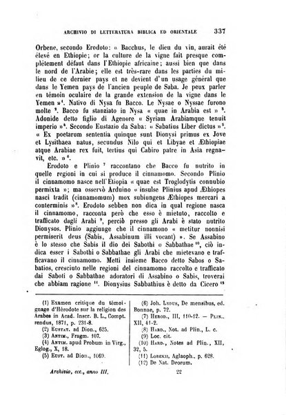 Archivio di letteratura biblica ed orientale contribuzioni mensili allo studio della Sacra Scrittura e dei principali tra i monumenti dell'antico oriente