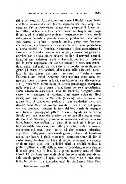 Archivio di letteratura biblica ed orientale contribuzioni mensili allo studio della Sacra Scrittura e dei principali tra i monumenti dell'antico oriente