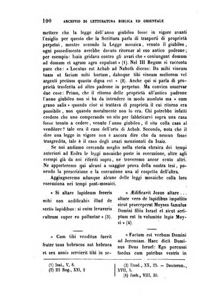 Archivio di letteratura biblica ed orientale contribuzioni mensili allo studio della Sacra Scrittura e dei principali tra i monumenti dell'antico oriente