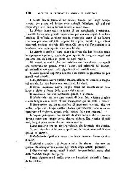 Archivio di letteratura biblica ed orientale contribuzioni mensili allo studio della Sacra Scrittura e dei principali tra i monumenti dell'antico oriente