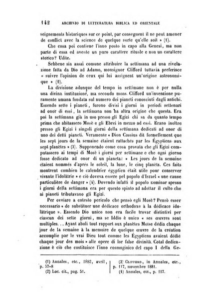 Archivio di letteratura biblica ed orientale contribuzioni mensili allo studio della Sacra Scrittura e dei principali tra i monumenti dell'antico oriente