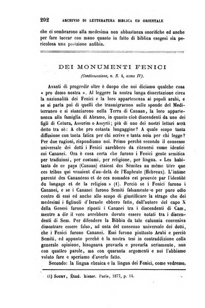 Archivio di letteratura biblica ed orientale contribuzioni mensili allo studio della Sacra Scrittura e dei principali tra i monumenti dell'antico oriente