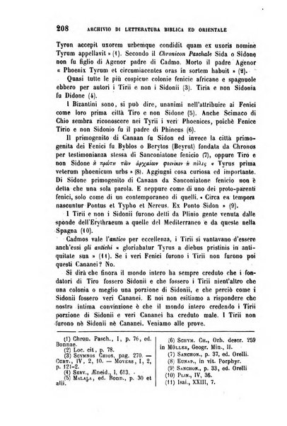 Archivio di letteratura biblica ed orientale contribuzioni mensili allo studio della Sacra Scrittura e dei principali tra i monumenti dell'antico oriente