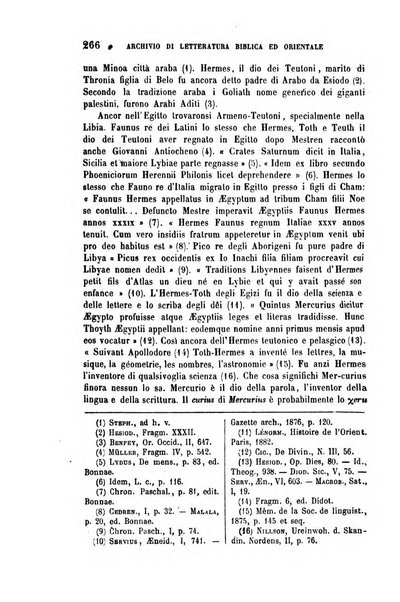 Archivio di letteratura biblica ed orientale contribuzioni mensili allo studio della Sacra Scrittura e dei principali tra i monumenti dell'antico oriente