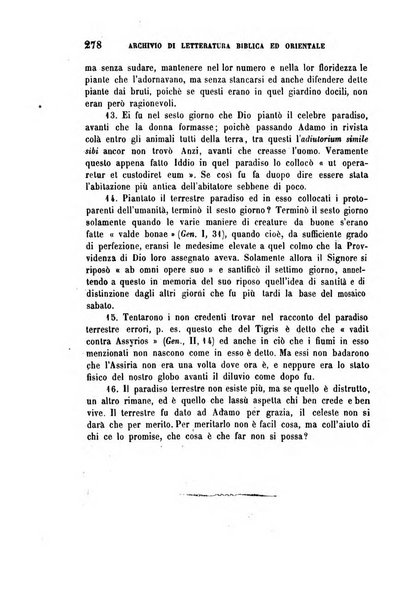 Archivio di letteratura biblica ed orientale contribuzioni mensili allo studio della Sacra Scrittura e dei principali tra i monumenti dell'antico oriente