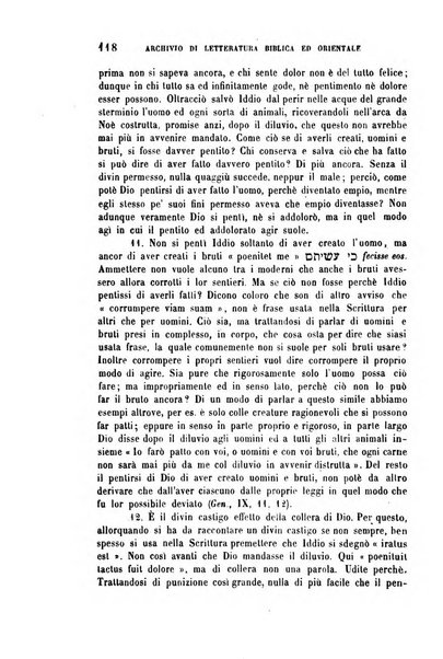 Archivio di letteratura biblica ed orientale contribuzioni mensili allo studio della Sacra Scrittura e dei principali tra i monumenti dell'antico oriente