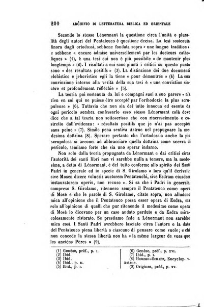 Archivio di letteratura biblica ed orientale contribuzioni mensili allo studio della Sacra Scrittura e dei principali tra i monumenti dell'antico oriente