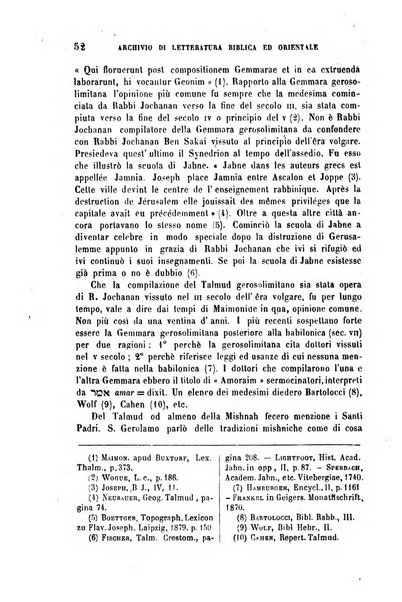 Archivio di letteratura biblica ed orientale contribuzioni mensili allo studio della Sacra Scrittura e dei principali tra i monumenti dell'antico oriente