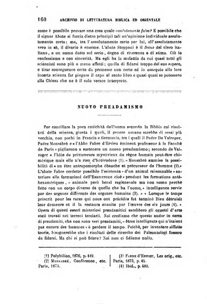 Archivio di letteratura biblica ed orientale contribuzioni mensili allo studio della Sacra Scrittura e dei principali tra i monumenti dell'antico oriente