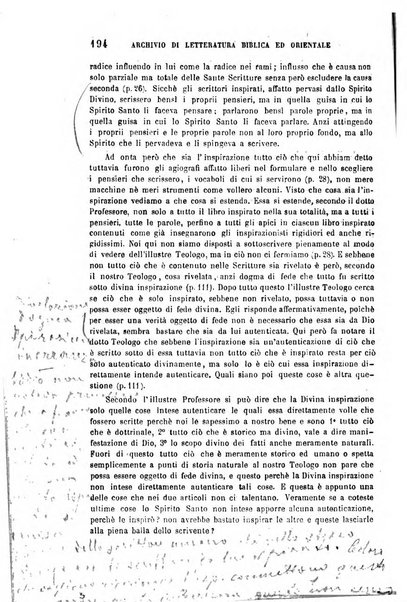 Archivio di letteratura biblica ed orientale contribuzioni mensili allo studio della Sacra Scrittura e dei principali tra i monumenti dell'antico oriente