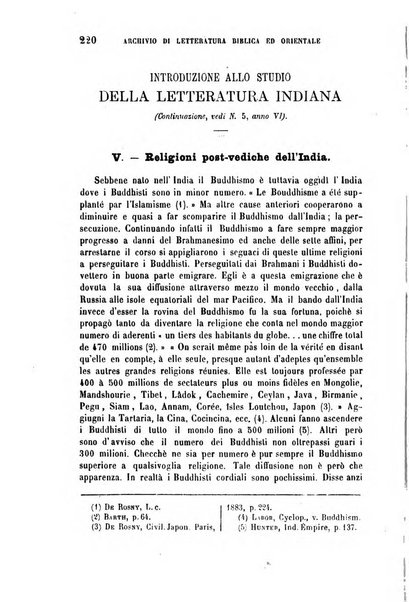 Archivio di letteratura biblica ed orientale contribuzioni mensili allo studio della Sacra Scrittura e dei principali tra i monumenti dell'antico oriente