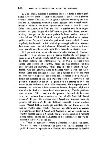 Archivio di letteratura biblica ed orientale contribuzioni mensili allo studio della Sacra Scrittura e dei principali tra i monumenti dell'antico oriente