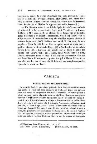 Archivio di letteratura biblica ed orientale contribuzioni mensili allo studio della Sacra Scrittura e dei principali tra i monumenti dell'antico oriente