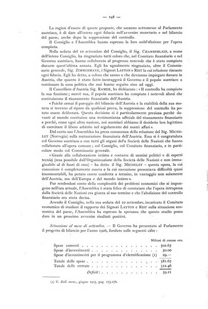 Bollettino mensile della Società delle Nazioni