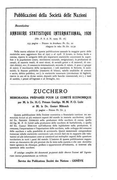 Bollettino mensile della Società delle Nazioni