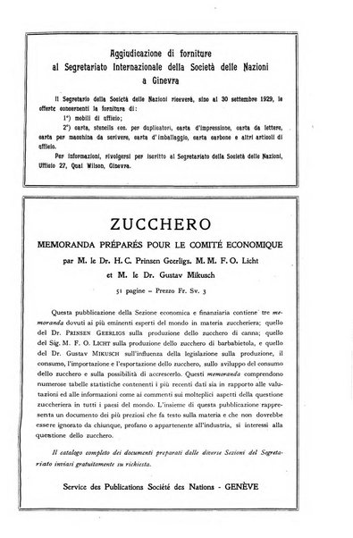 Bollettino mensile della Società delle Nazioni