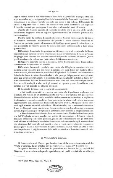 Bollettino mensile della Società delle Nazioni