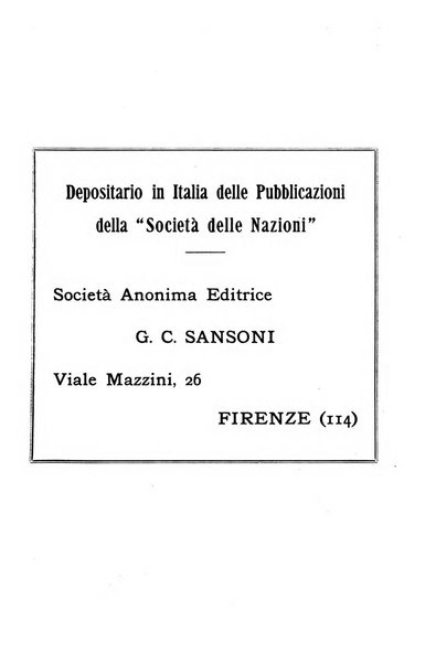 Bollettino mensile della Società delle Nazioni