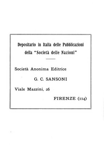 Bollettino mensile della Società delle Nazioni