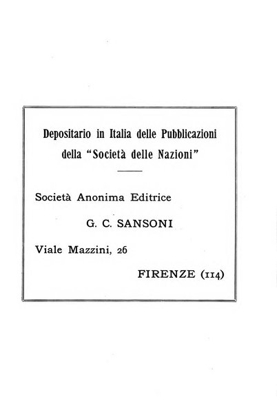 Bollettino mensile della Società delle Nazioni