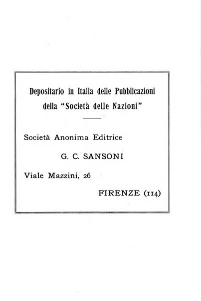 Bollettino mensile della Società delle Nazioni