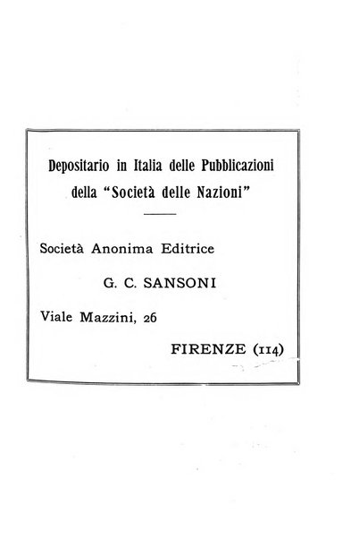 Bollettino mensile della Società delle Nazioni