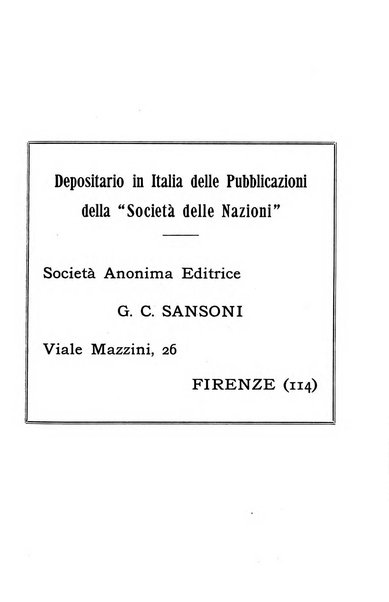 Bollettino mensile della Società delle Nazioni