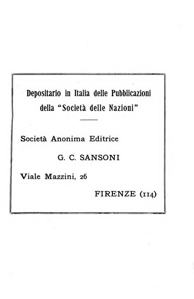 Bollettino mensile della Società delle Nazioni