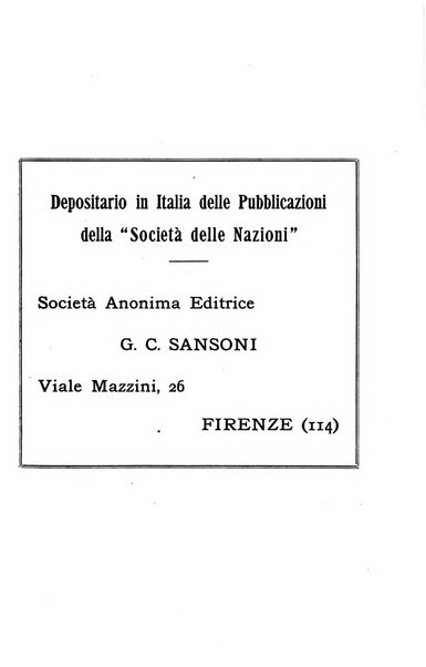 Bollettino mensile della Società delle Nazioni