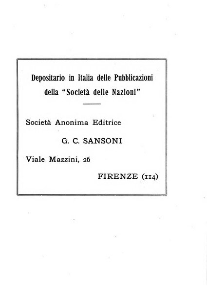 Bollettino mensile della Società delle Nazioni