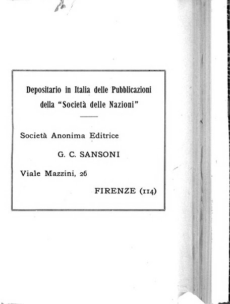 Bollettino mensile della Società delle Nazioni