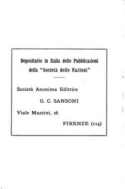 Bollettino mensile della Società delle Nazioni