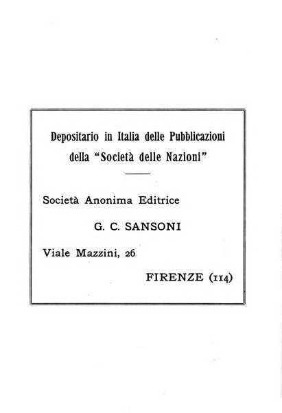 Bollettino mensile della Società delle Nazioni