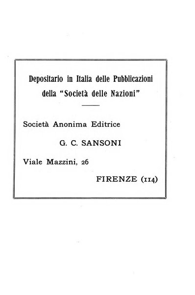 Bollettino mensile della Società delle Nazioni