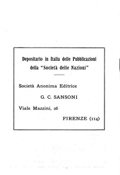 Bollettino mensile della Società delle Nazioni