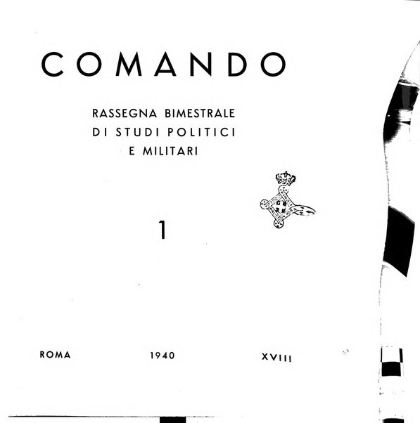 Comando rassegna bimestrale di studi politici e militari